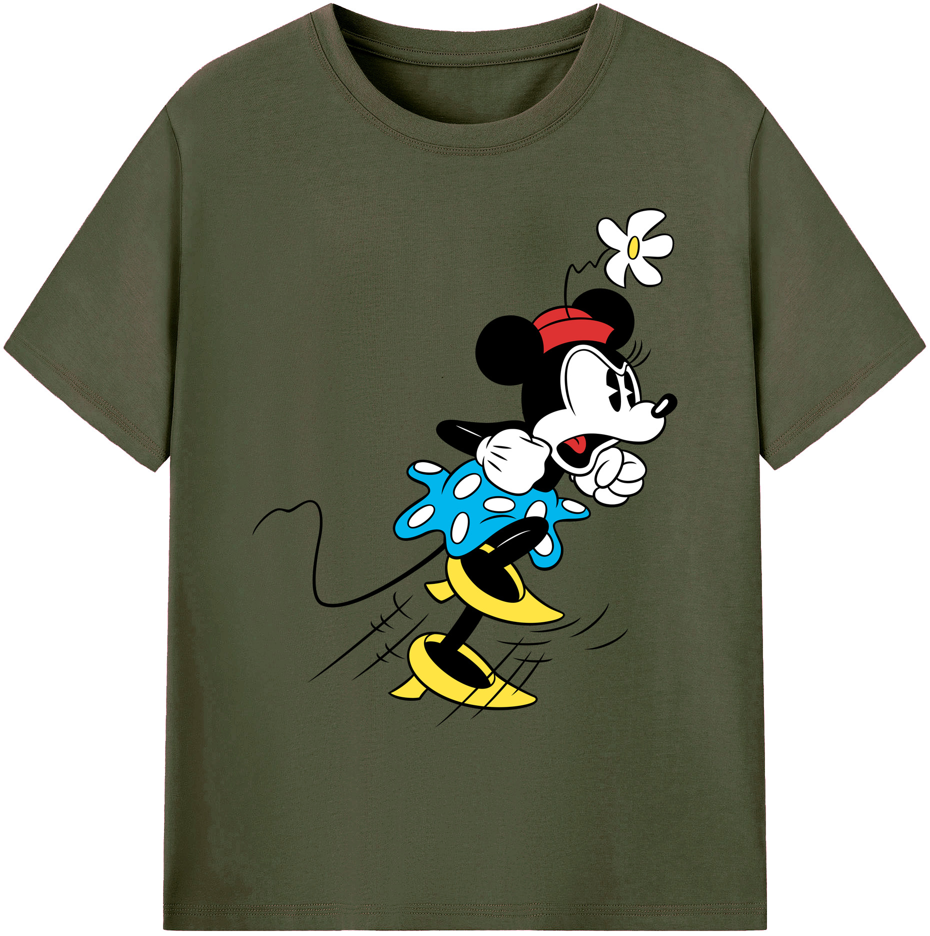 ミッキーマウス Mickey Mouse 綿100％ メンズ半袖Tシャツ｜肌触りやわらか＆通気性